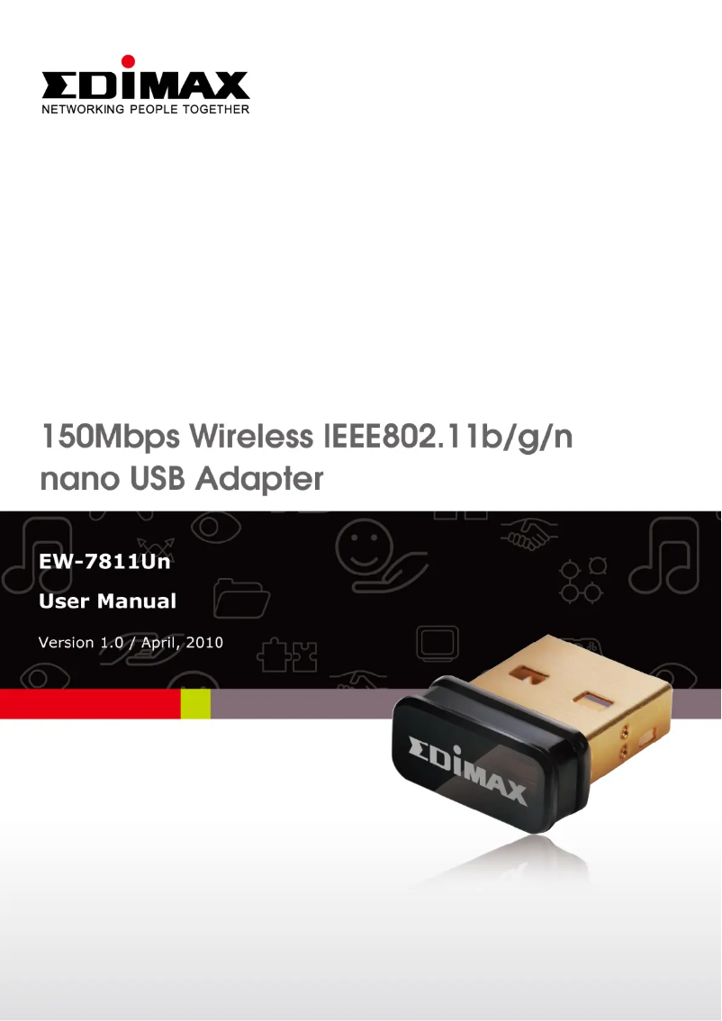 Page n°1 - Manuel utilisateur Edimax EW-7722UTn