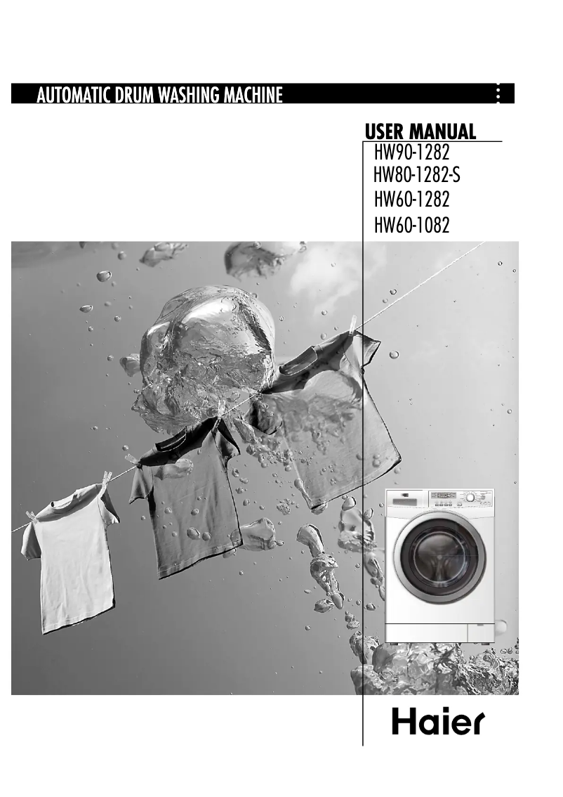 Page 1 de la notice Manuel utilisateur Haier HW60-1082