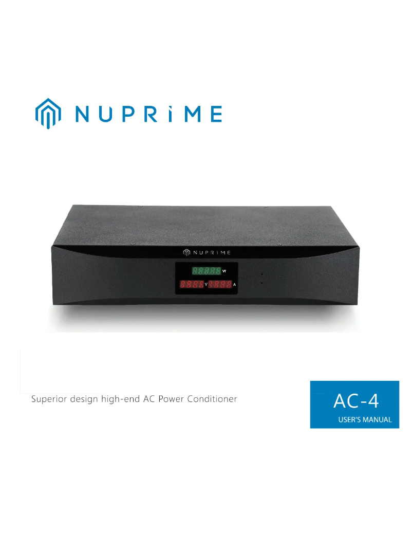Image de la première page du manuel de l'appareil Pure AC-4
