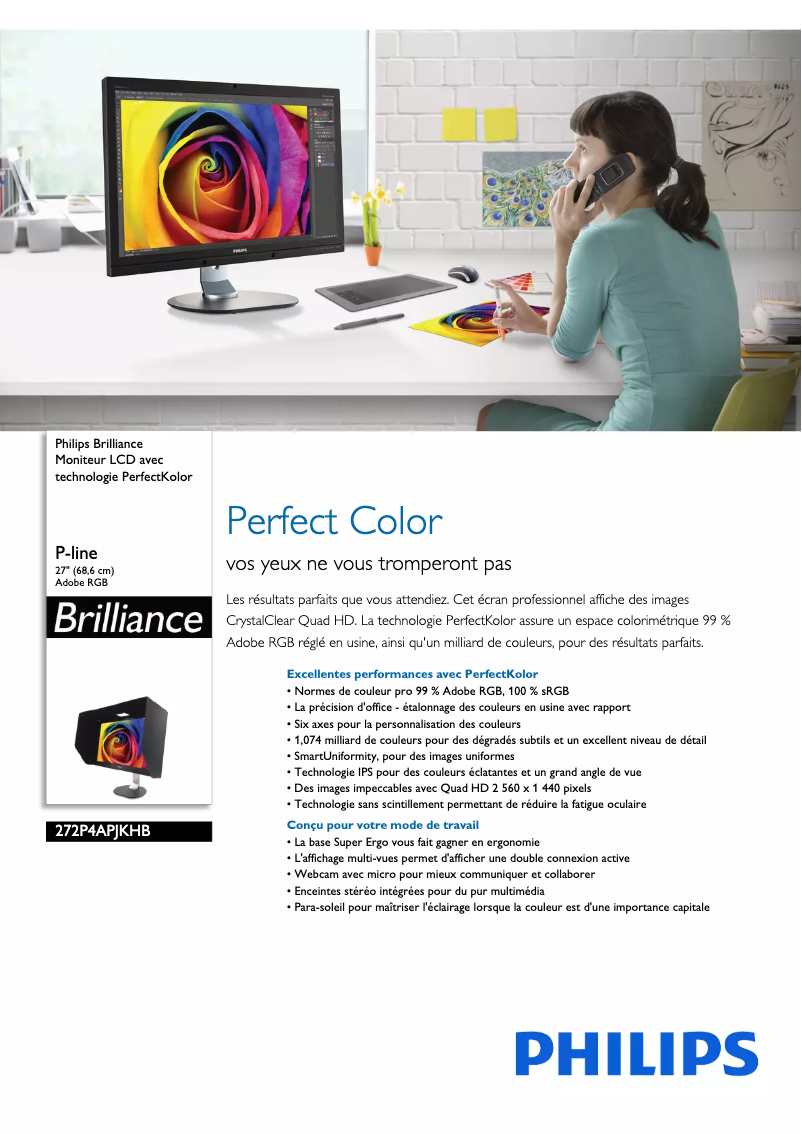 Image de la première page du manuel de l'appareil Brilliance 272P4APJKHB