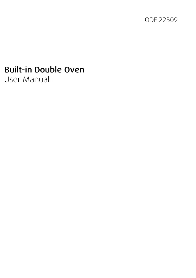 Page n°1 - Manuel utilisateur Beko ODF 22309