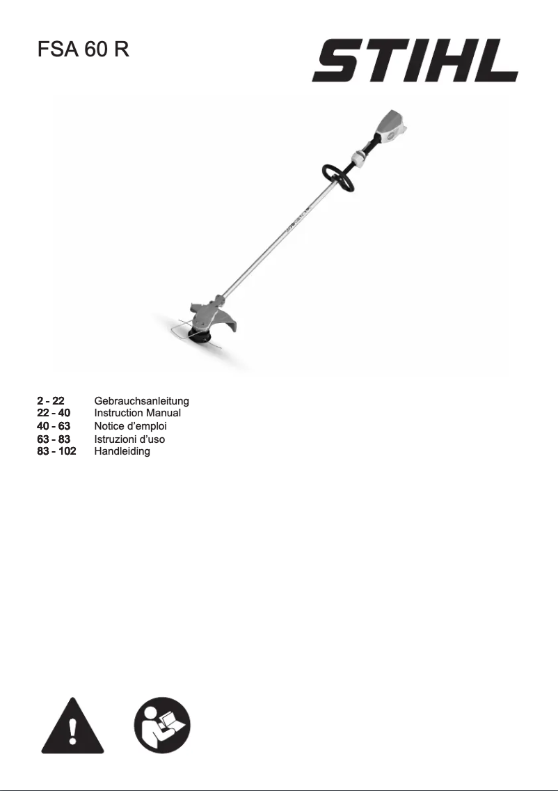 Image de la première page du manuel de l'appareil FSA 60 R