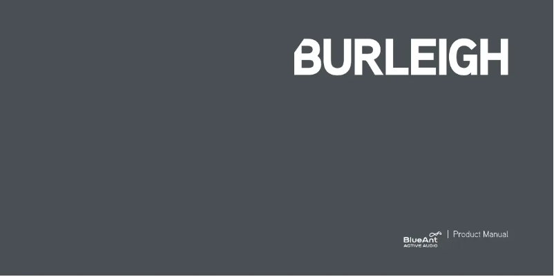 Image de la première page du manuel de l'appareil Burleigh