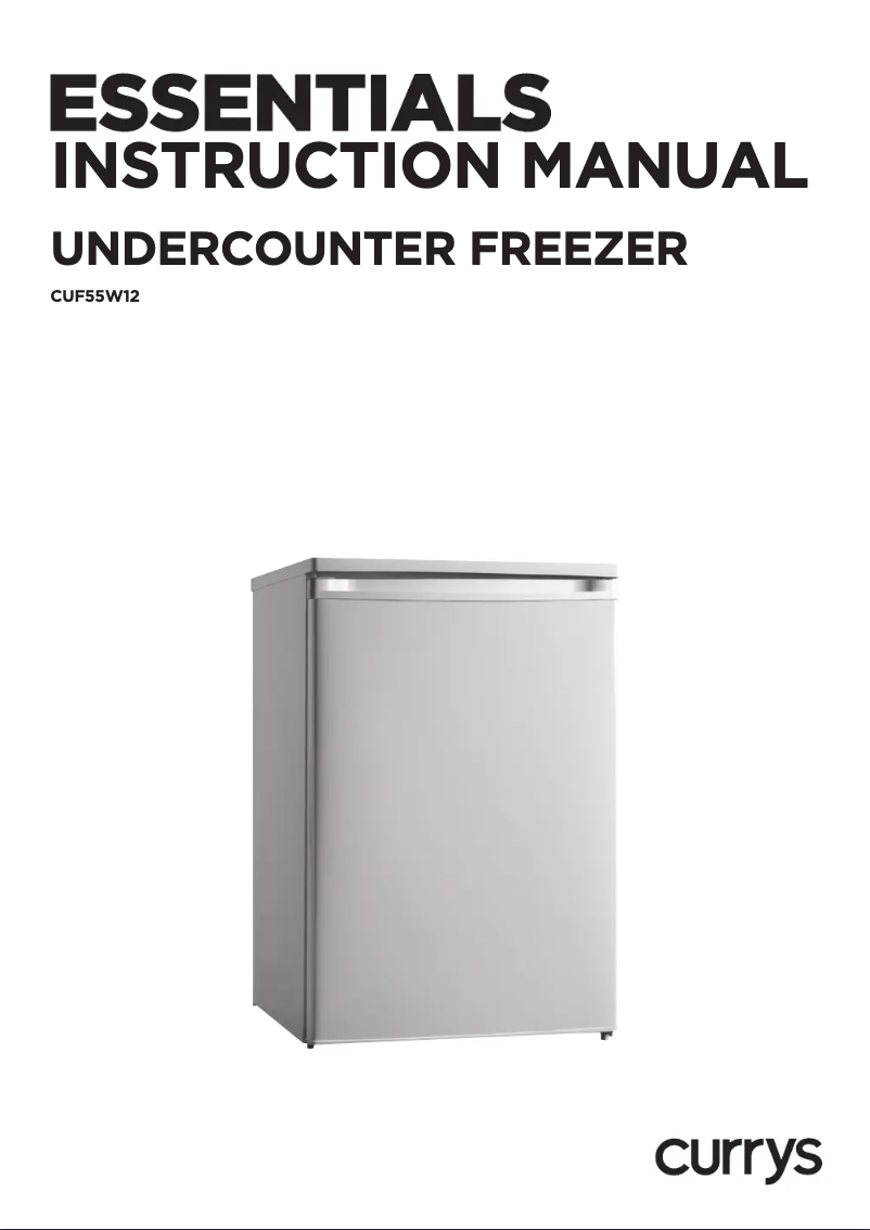 Page 1 de la notice Manuel utilisateur Currys Essentials CUF55W12