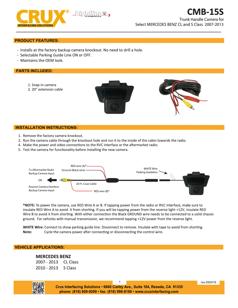 Página 1 del manual Manual de usuario CRUX CMB-15S