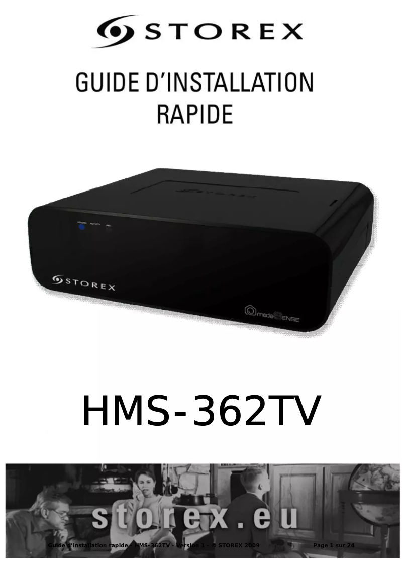 Page 1 de la notice Manuel utilisateur Storex HMS-362TV