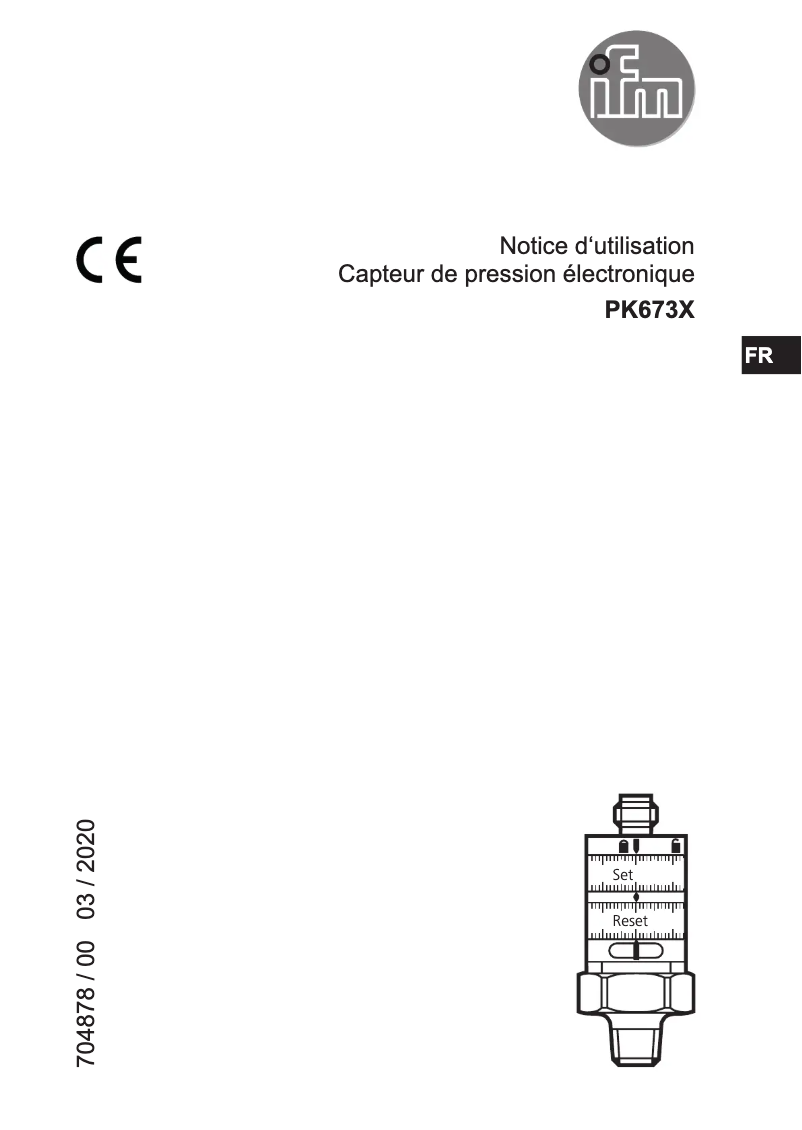 Image de la première page du manuel de l'appareil PK6731