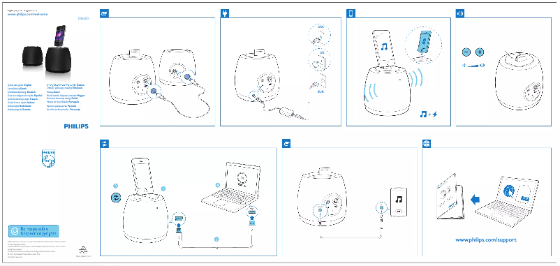 Page n°1 - Guide de démarrage rapide Philips DS6200
