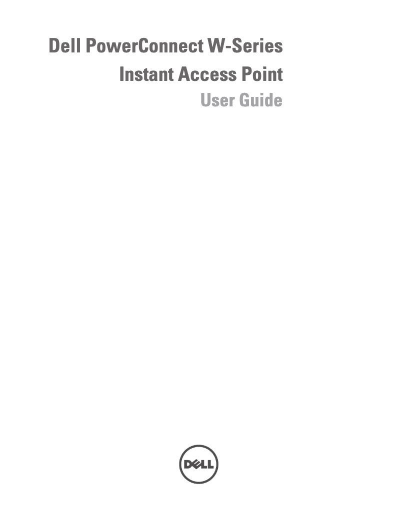 Page n°1 - Manuel utilisateur Dell PowerConnect W-IAP93