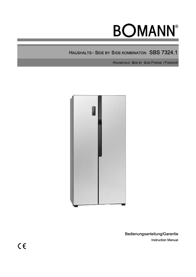 Image de la première page du manuel de l'appareil SBS 7324.1