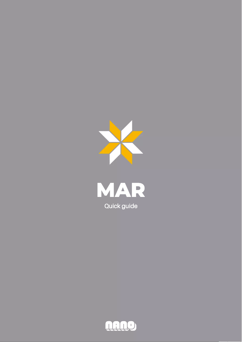 Page 1 de la notice Manuel utilisateur NANO Modules MAR