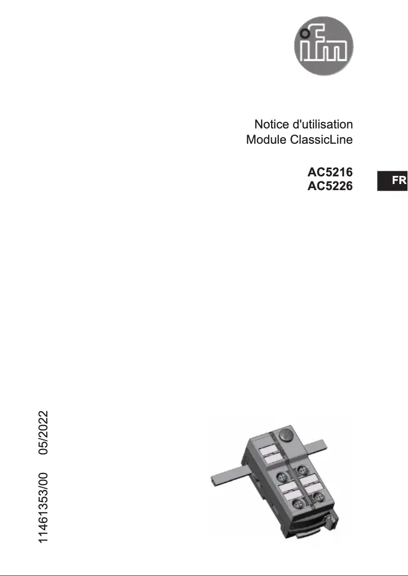 Image de la première page du manuel de l'appareil AC5226