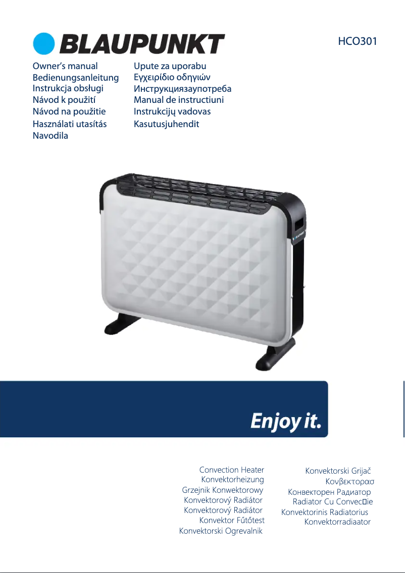 Page n°1 - Manuel utilisateur Blaupunkt HCO301