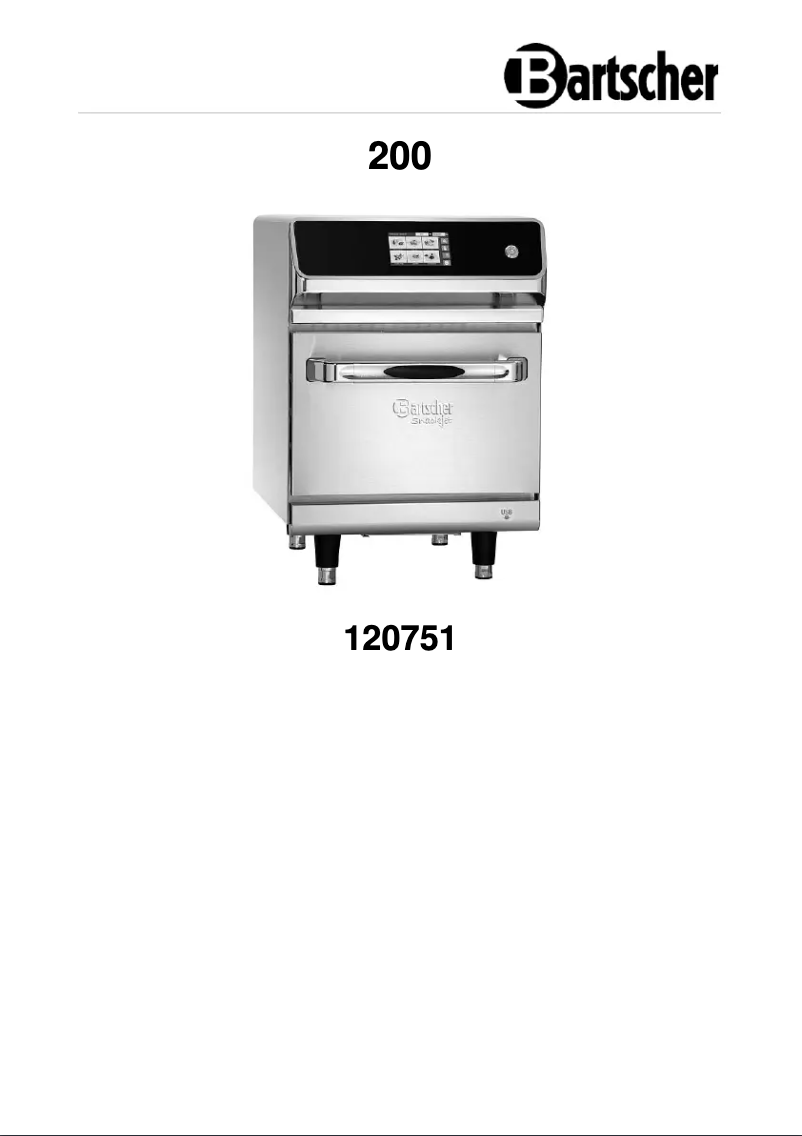 Page 1 de la notice Manuel utilisateur Bartscher Snackjet 200