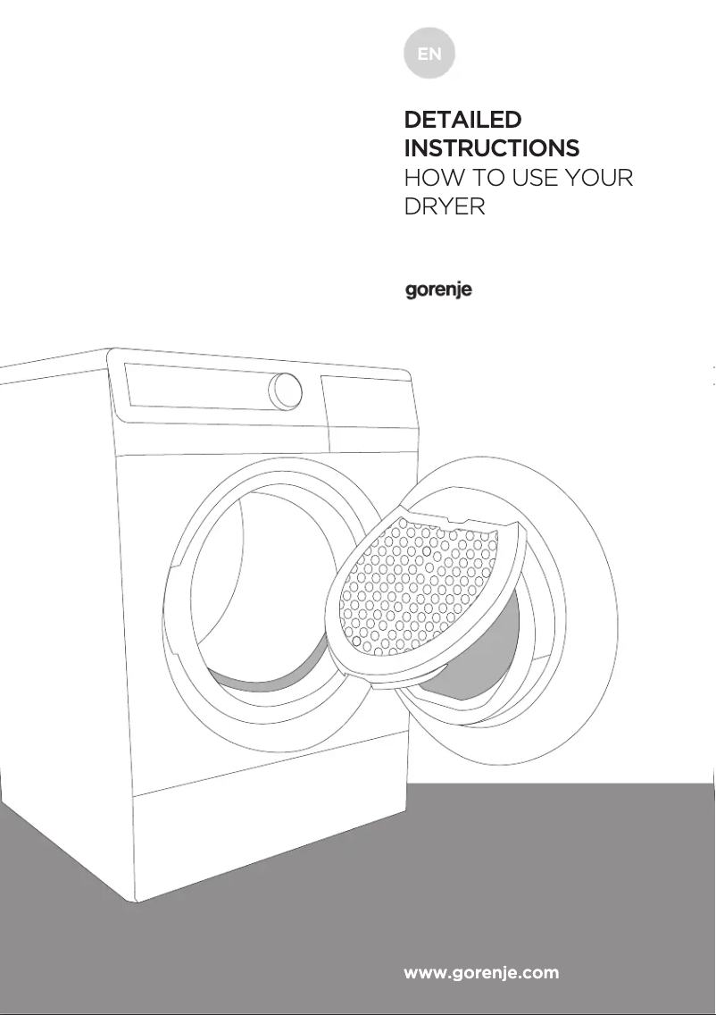 Page 1 de la notice Manuel utilisateur Gorenje D722CM