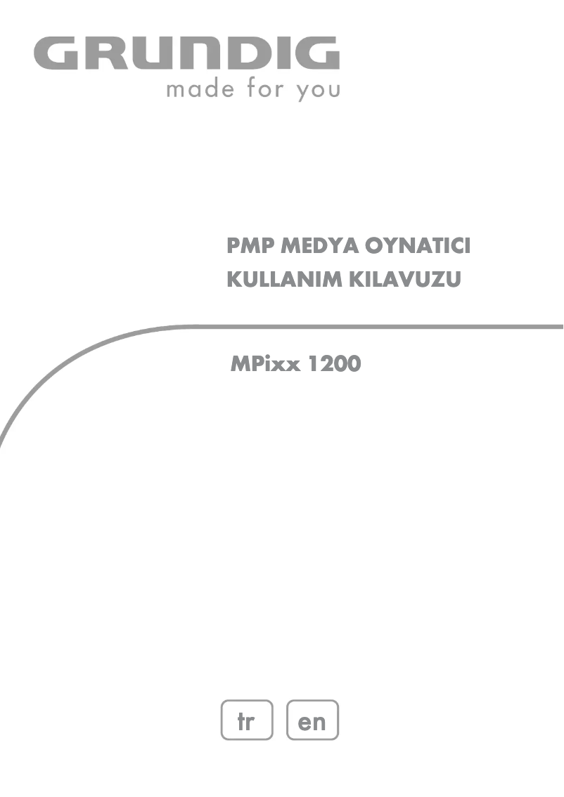 Page 1 de la notice Manuel utilisateur Grundig MPIXX 1200