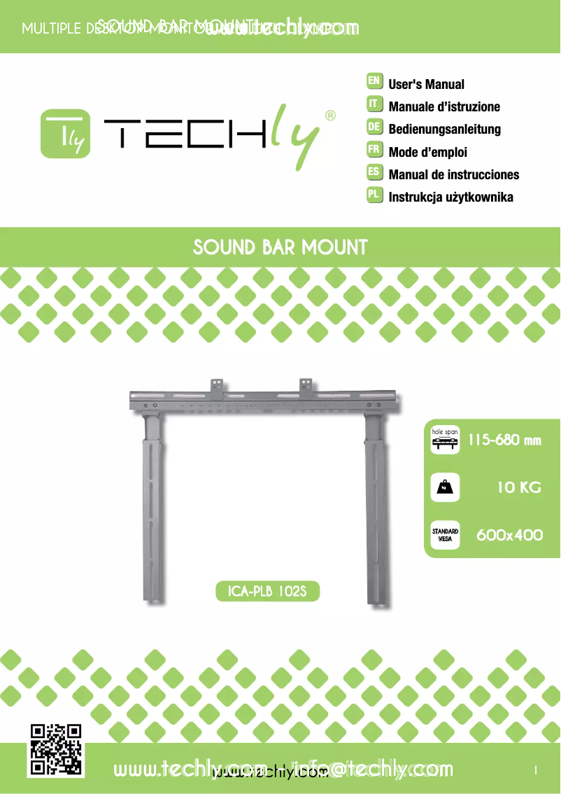 Page 1 de la notice Manuel utilisateur Techly ICA-PLB 102S