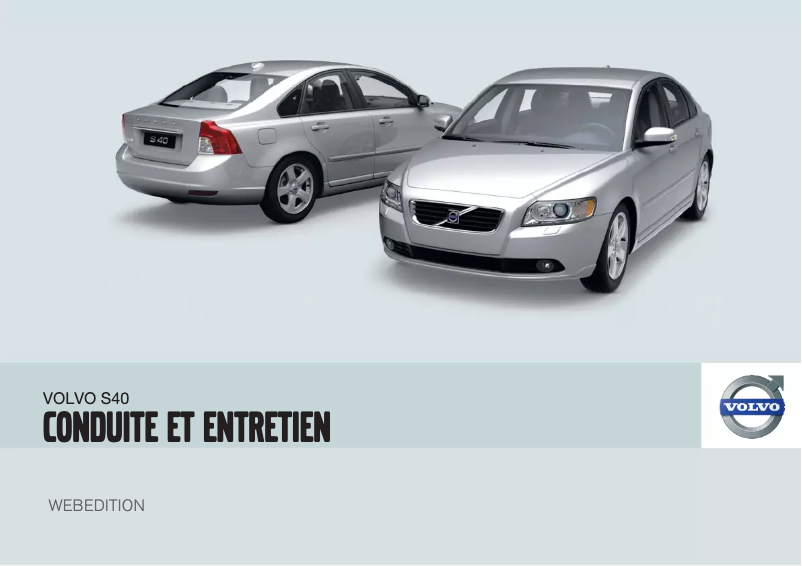 Page n°1 - Manuel utilisateur Volvo S40 (2009)