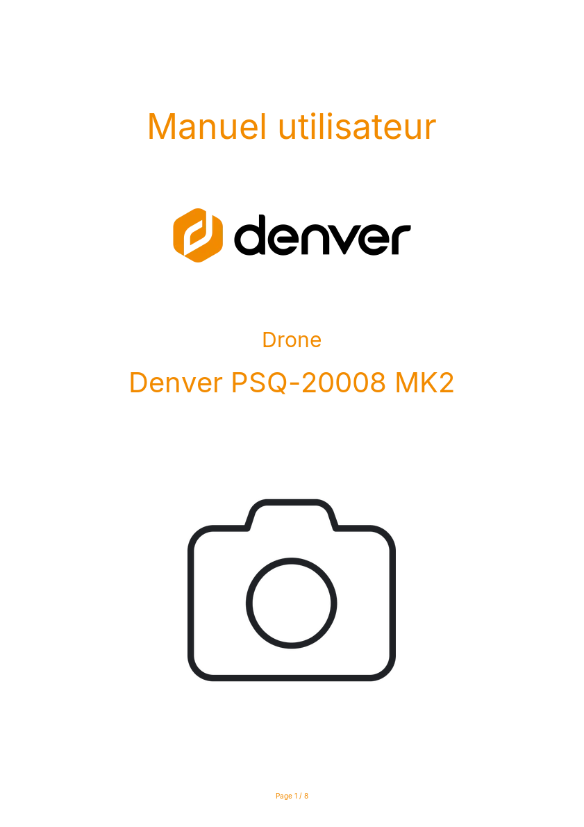 Image de la première page du manuel de l'appareil PSQ-20008 MK2