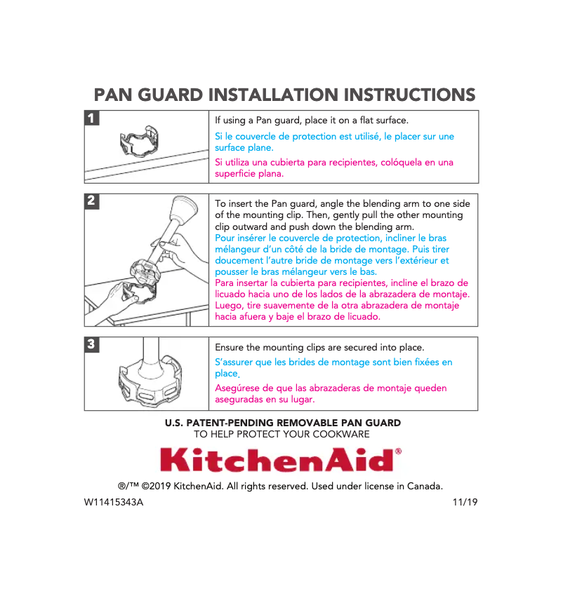 Página 1 del manual Guía de instalación KitchenAid KHBBV83