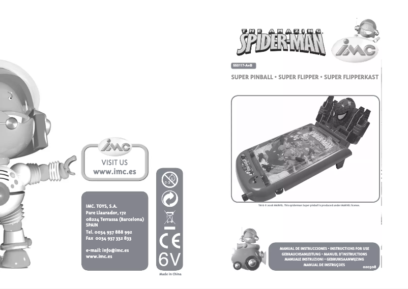 Page 1 de la notice Manuel utilisateur IMC Toys 550117