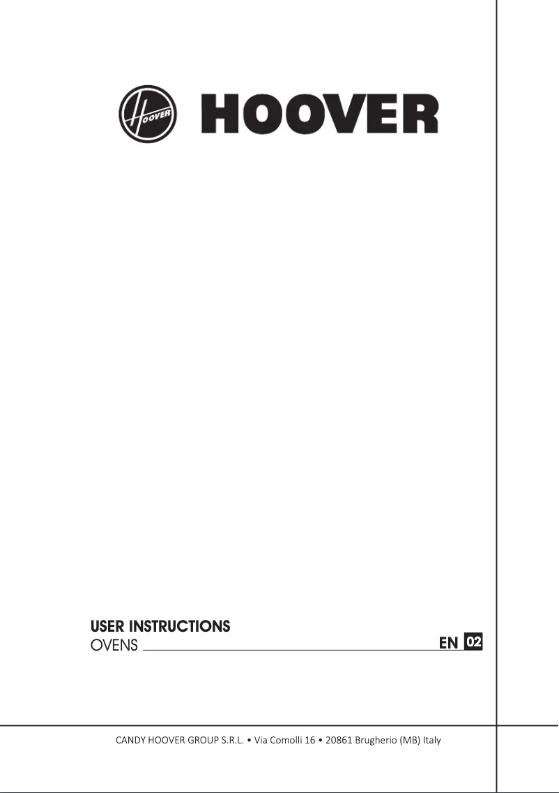 Page n°1 - Mode d'emploi Hoover H-OVEN 300 HOC3358IN