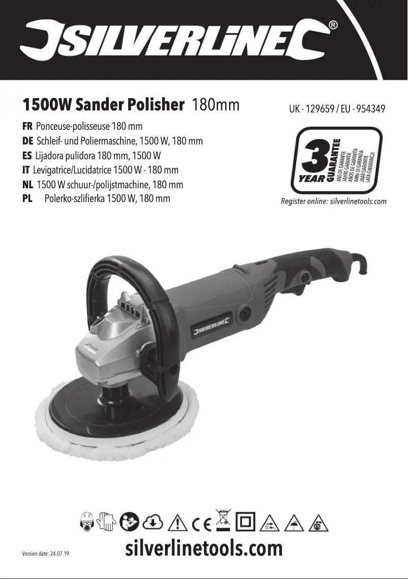 Page 1 de la notice Manuel utilisateur Silverline 129659