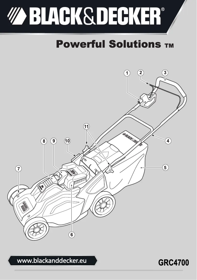 Page 1 de la notice Manuel utilisateur Black & Decker GRC4700