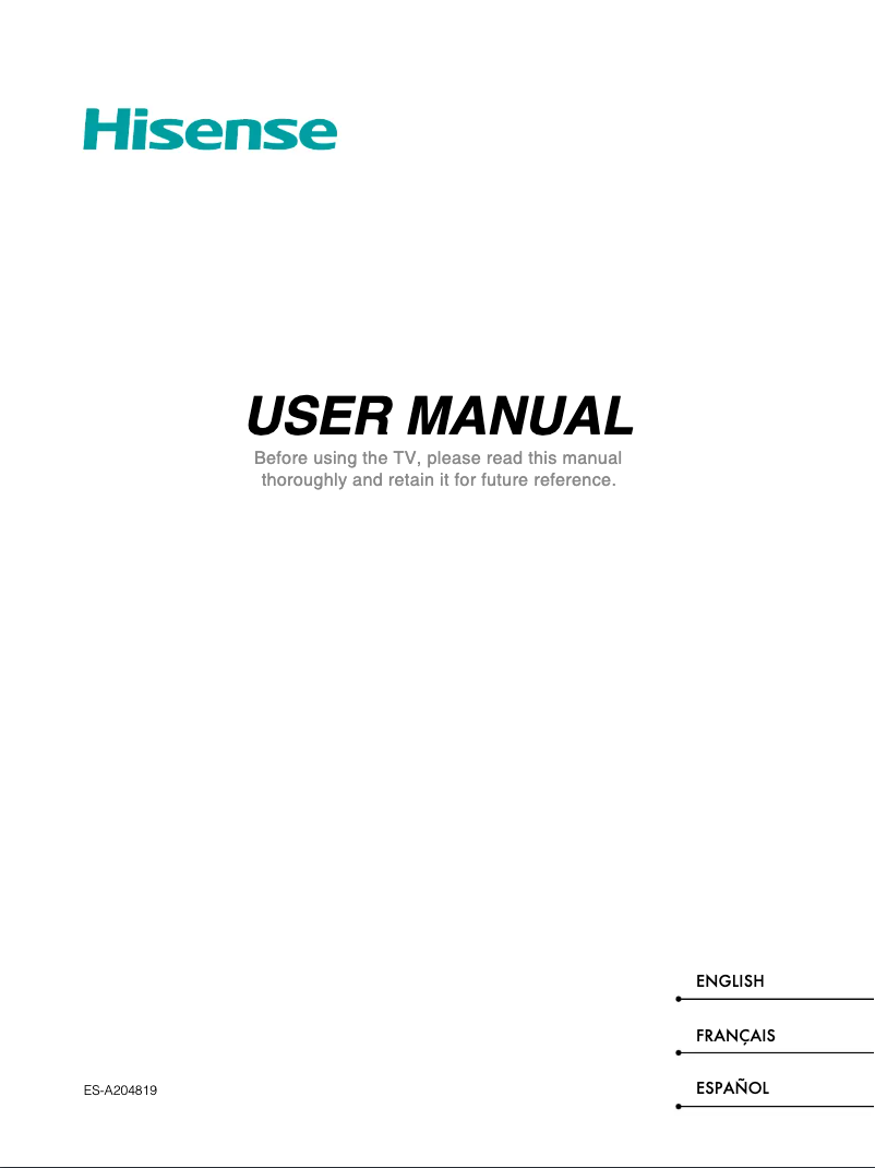 Image de la première page du manuel de l'appareil 32A5NQ