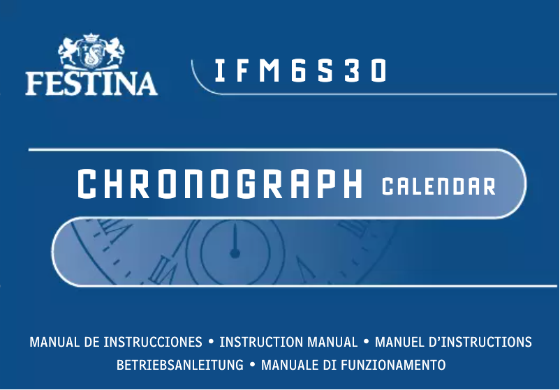 Page 1 de la notice Manuel utilisateur Festina F16562