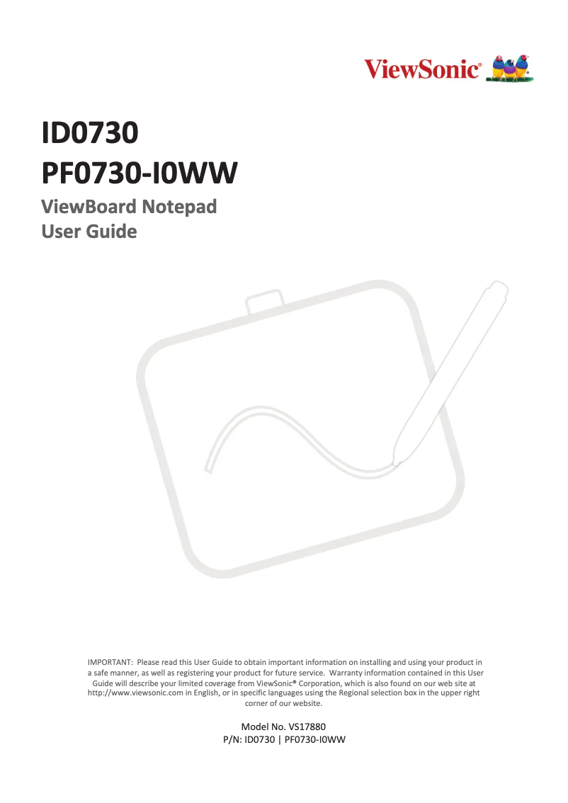 Image de la première page du manuel de l'appareil ID0730