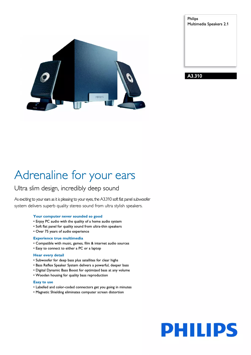 Image de la première page du manuel de l'appareil A3.310