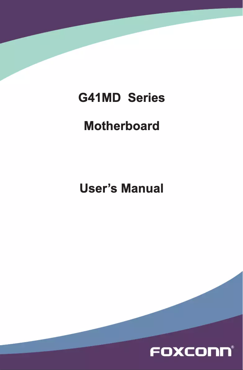 Page n°1 - Manuel utilisateur Foxconn G41MD