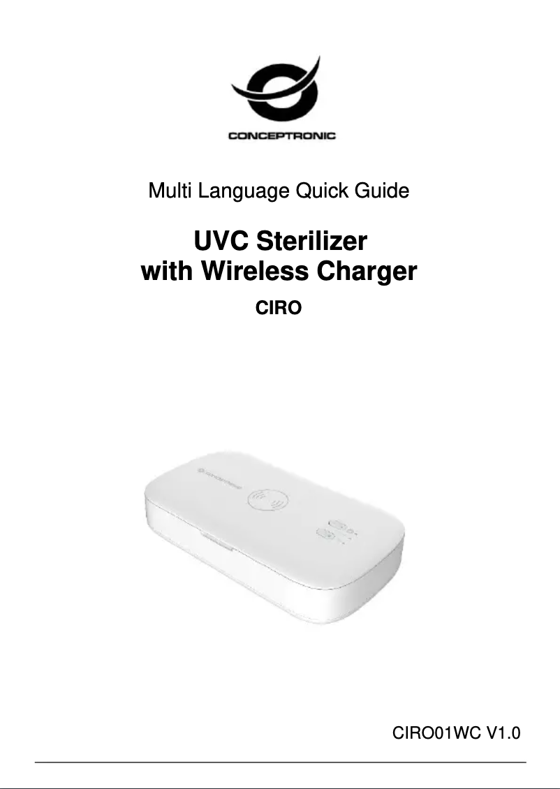Page 1 de la notice Manuel utilisateur Conceptronic CIRO01WC