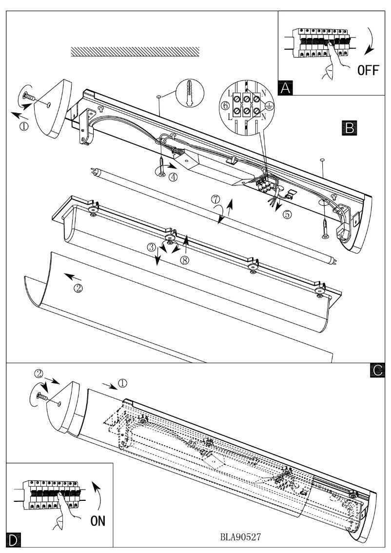 Page 1 de la notice Manuel utilisateur Eglo Gita 1