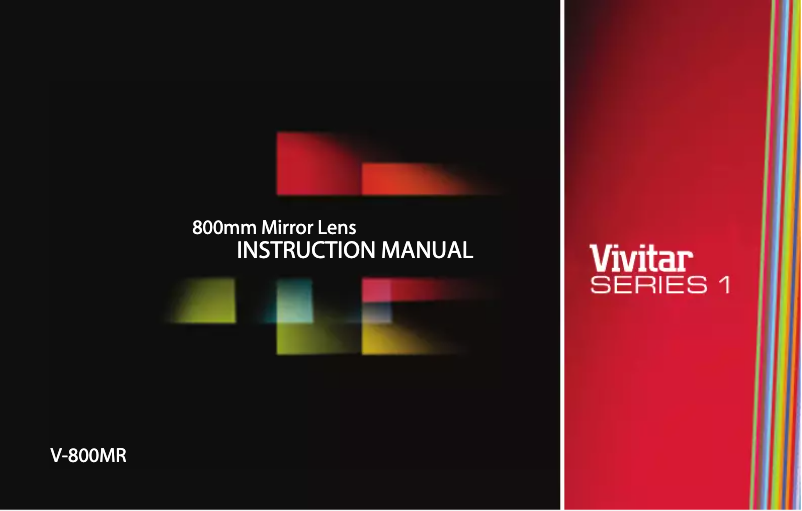 Page 1 de la notice Manuel utilisateur Vivitar V-800MR