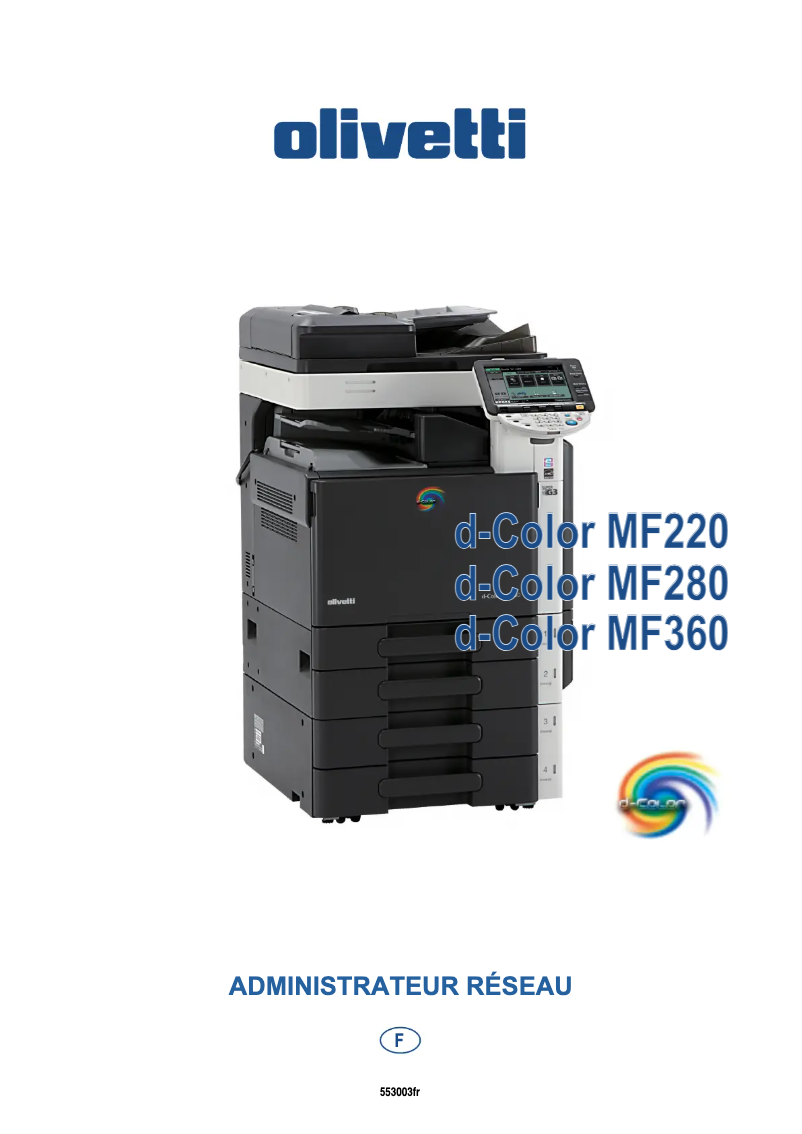 Page 1 de la notice Manuel utilisateur Olivetti d-Color MF220