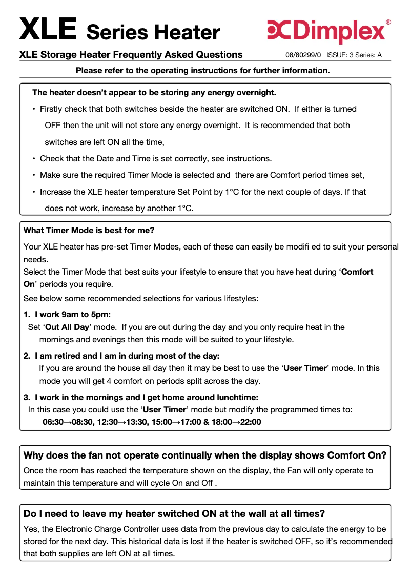 Image de la première page du manuel de l'appareil XLE100