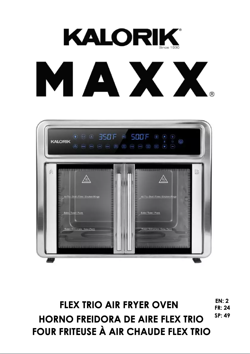 Image de la première page du manuel de l'appareil MAXX AFO 52295 SS