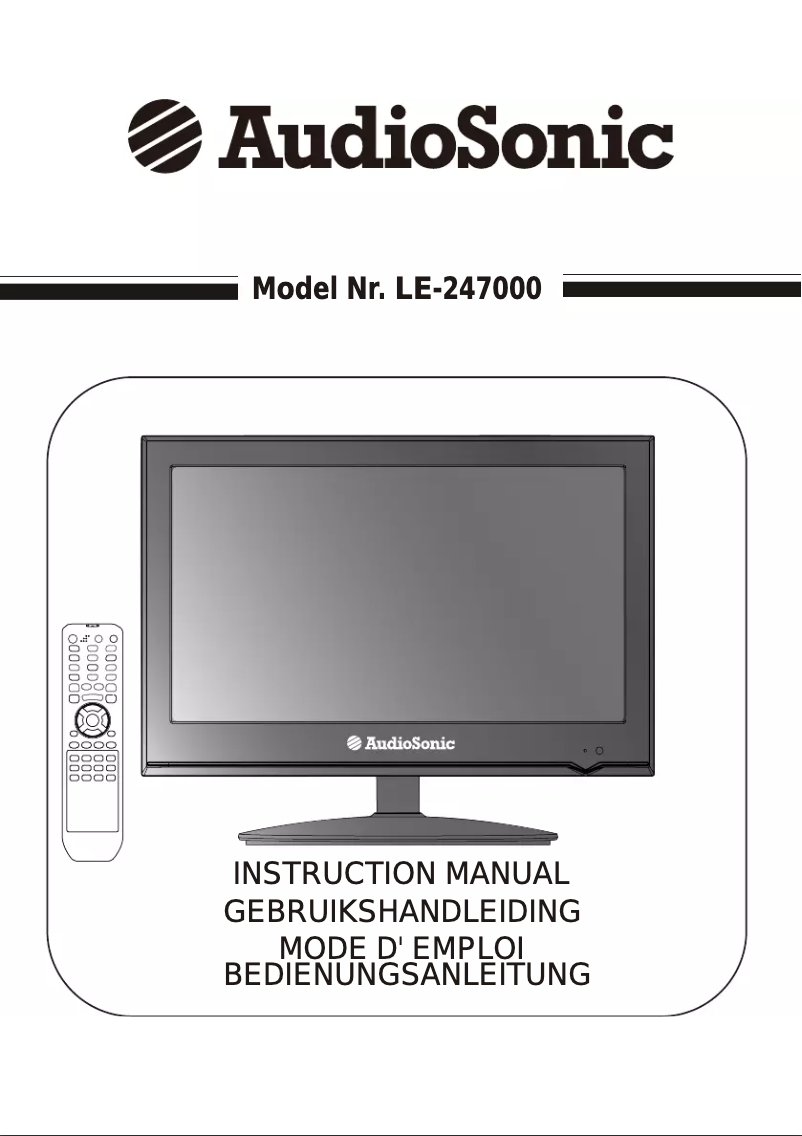 Page 1 de la notice Manuel utilisateur AudioSonic LE-247000