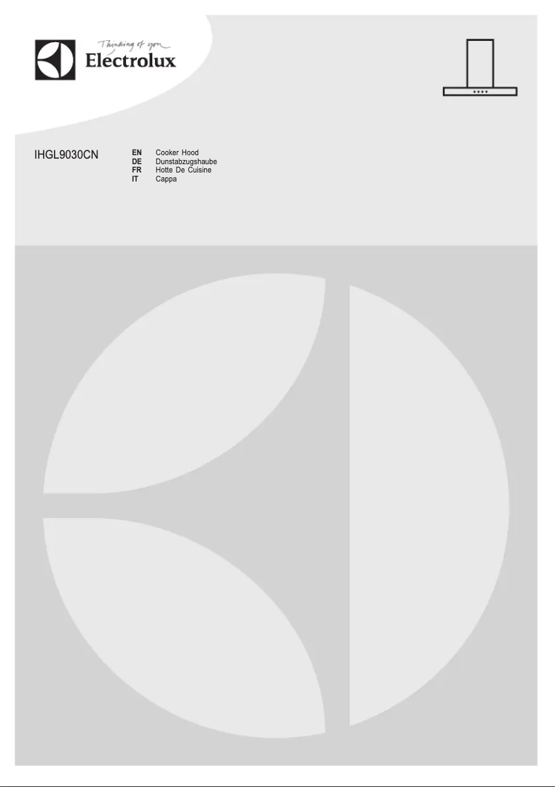 Page n°1 - Manuel utilisateur Electrolux IHGL9030CN