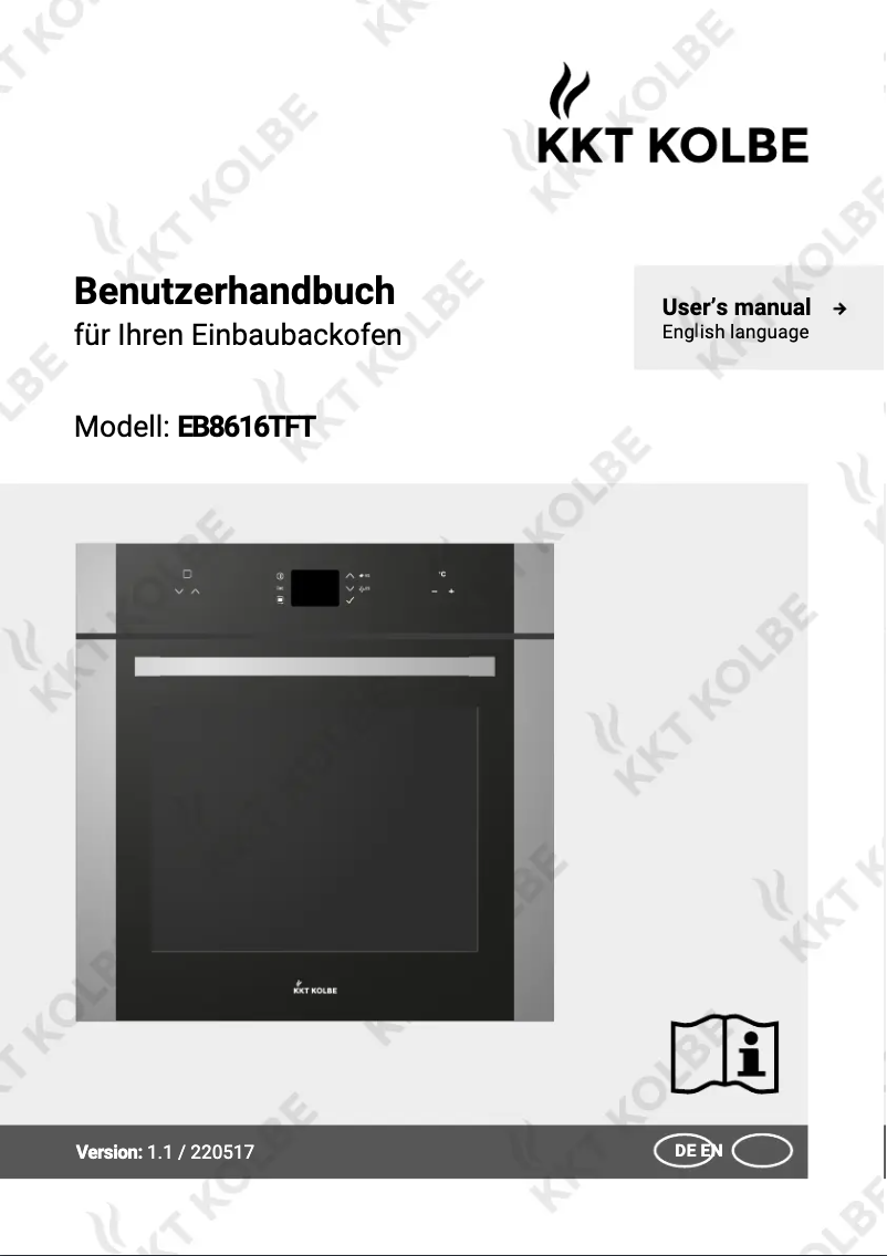 Page 1 de la notice Manuel utilisateur KKT Kolbe EB8616TFT