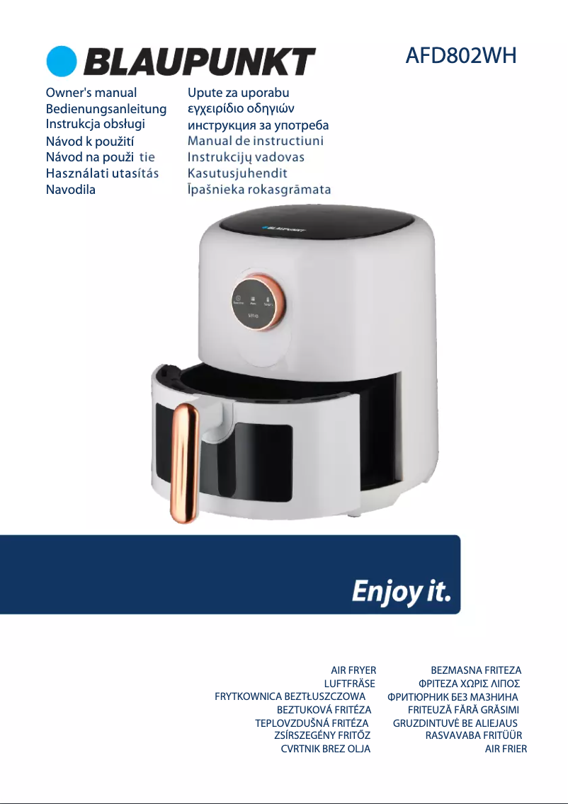 Page 1 de la notice Manuel utilisateur Blaupunkt AFD802WH