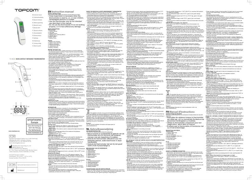 Page n°1 - Manuel utilisateur Topcom TH-4676