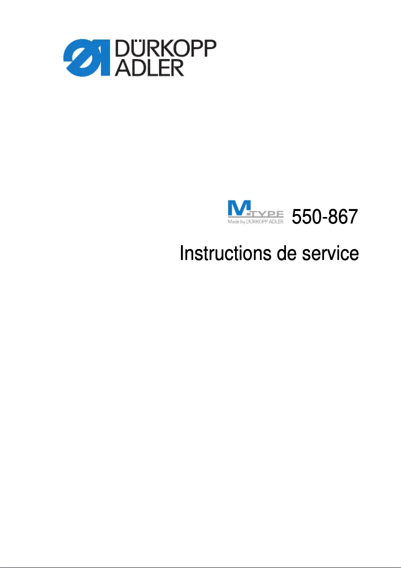 Image de la première page du manuel de l'appareil 550-867