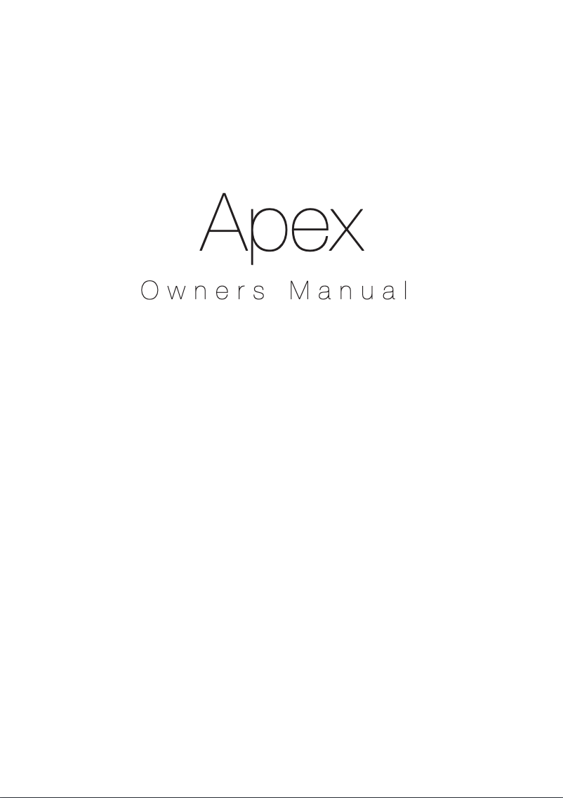 Page n°1 - Manuel utilisateur Monitor Audio Apex A10