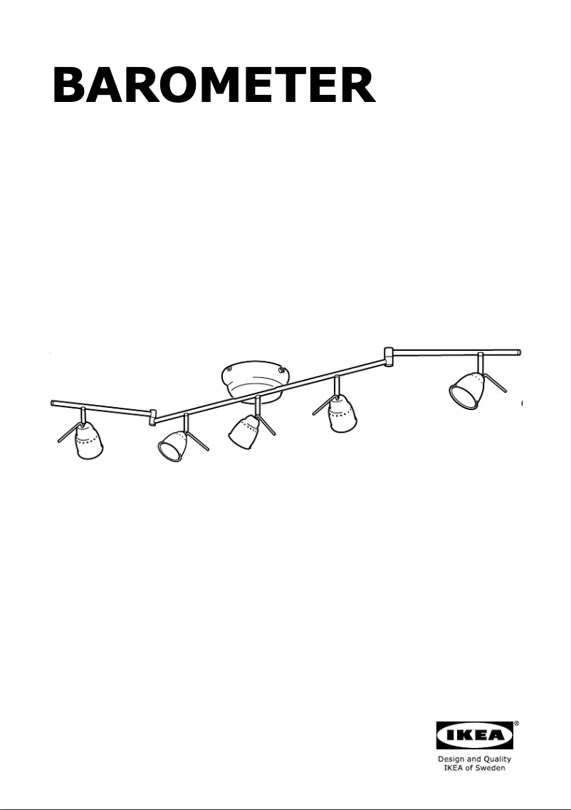 Page 1 de la notice Instructions / montage Ikea BAROMETER