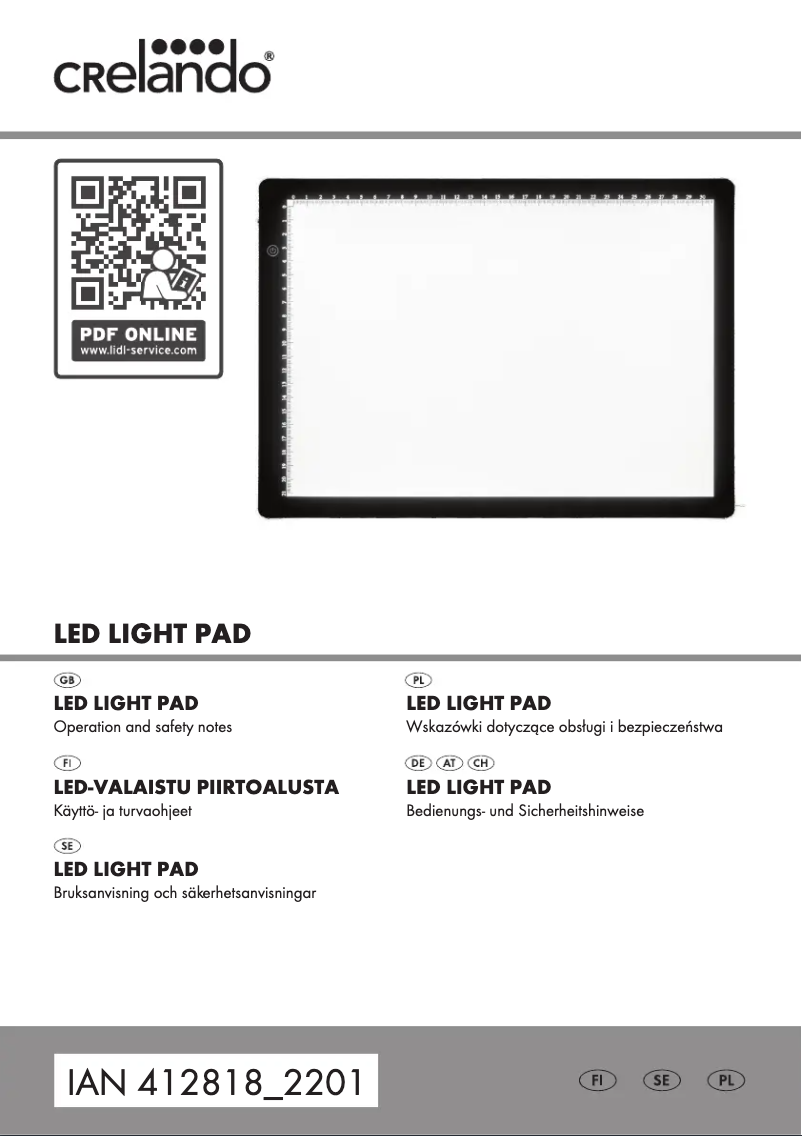 Page 1 de la notice Manuel utilisateur Crelando HG09554