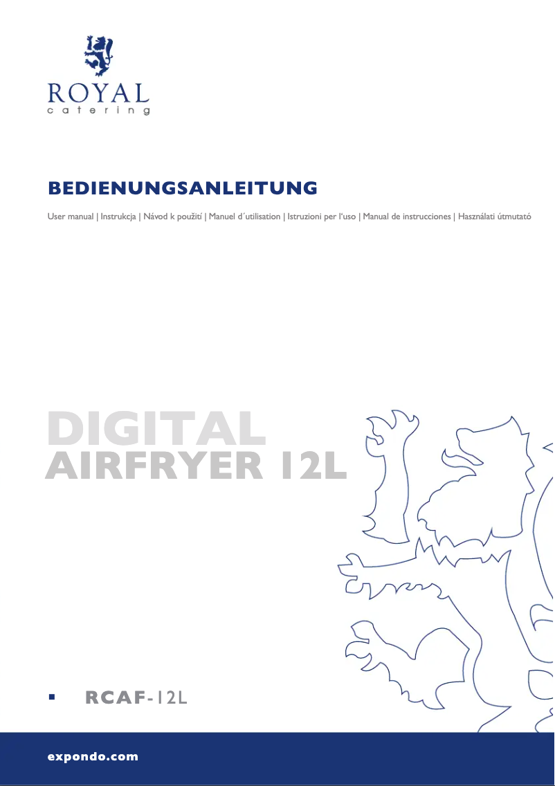 Page 1 de la notice Manuel utilisateur Royal Catering RCAF-12L