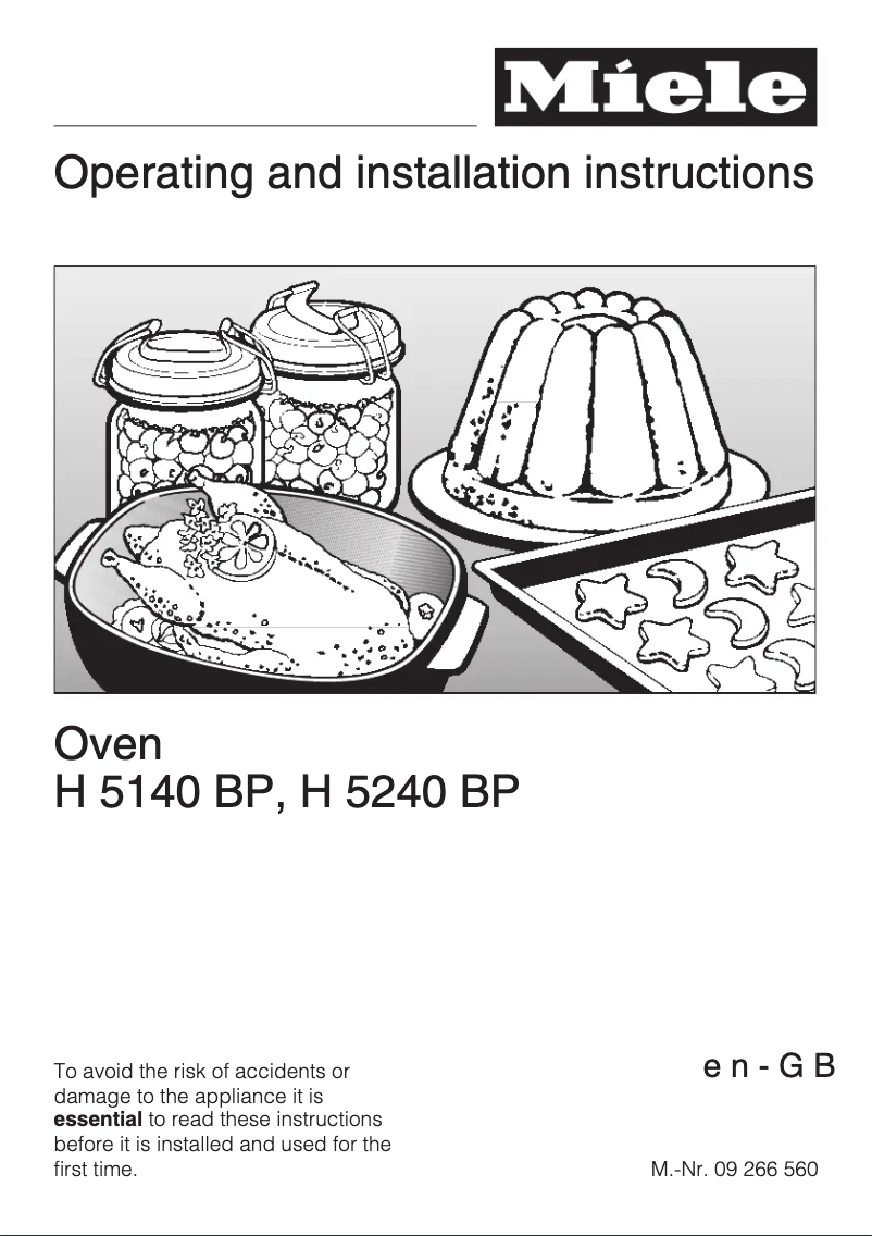 Image de la première page du manuel de l'appareil H 5140 BP